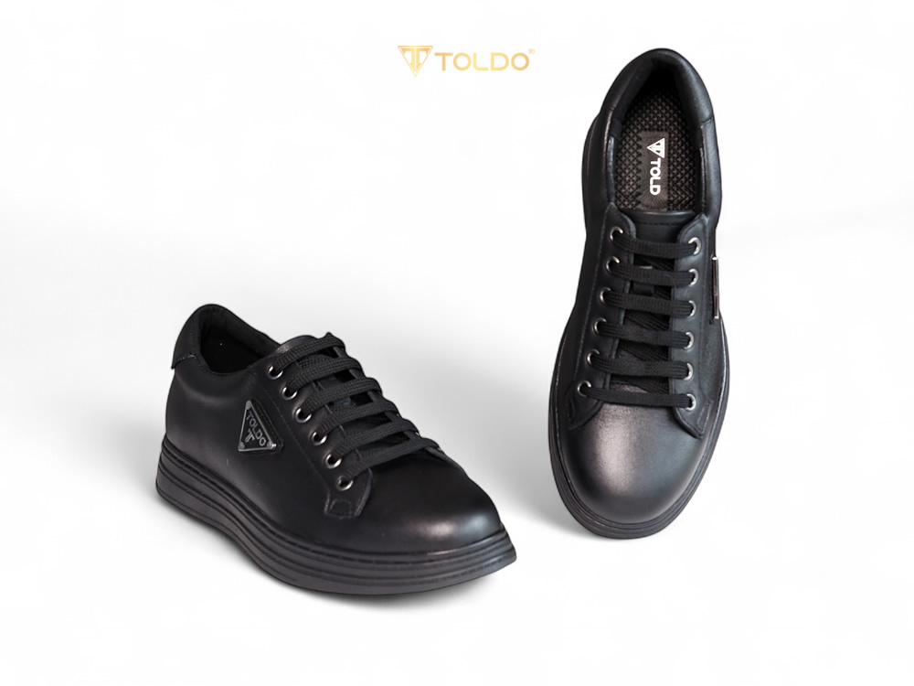 Giày thể thao cao 8cm da mềm