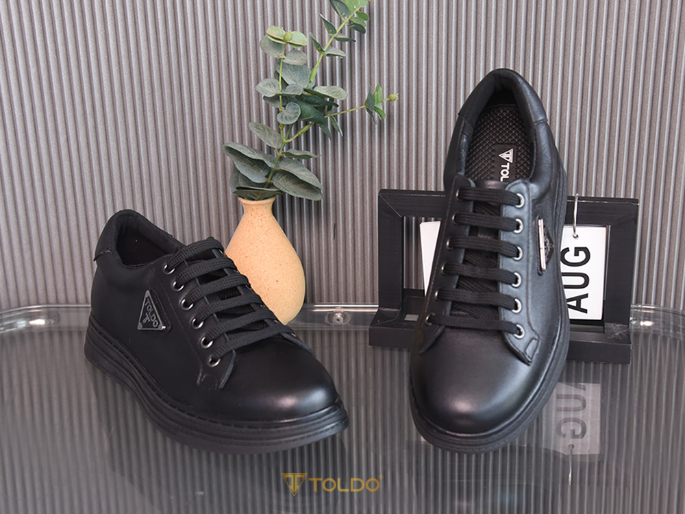 Giày thể thao cao 8cm da mềm