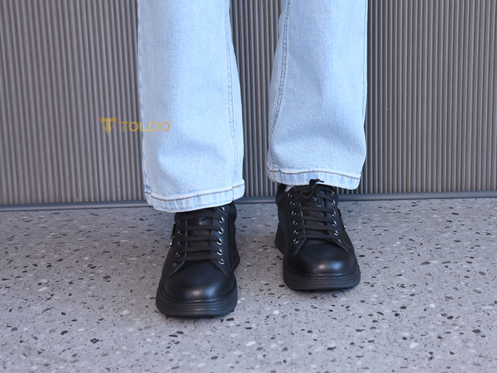 Giày thể thao cao 8cm da mềm
