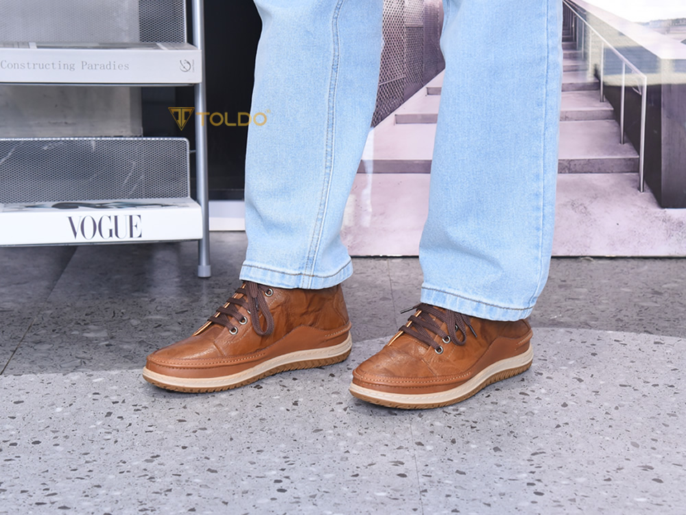 Giày thể thao tăng 7cm đế khâu