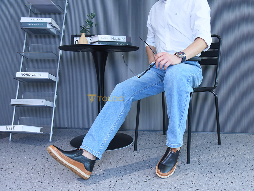 Giày nam tăng 7cm chiều cao da thật