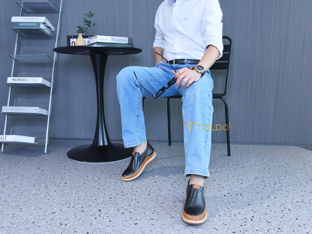Giày nam tăng 7cm chiều cao da thật