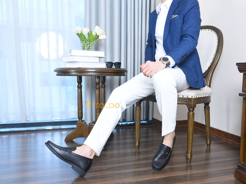 Giày nam cao  7cm đục lỗ thoáng khí