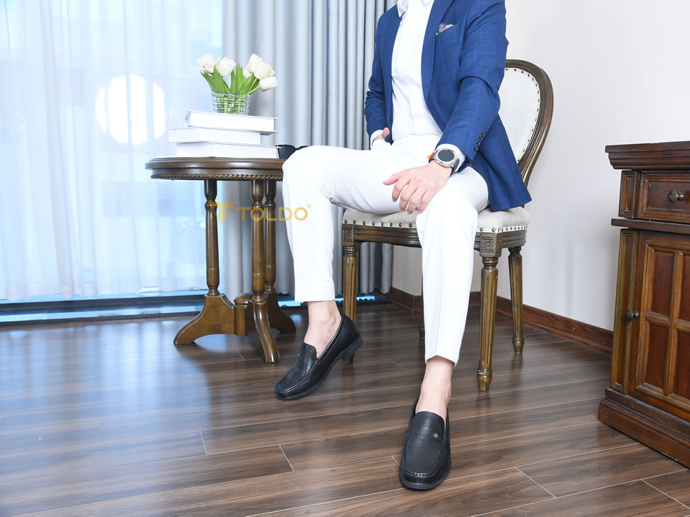 Giày nam cao  7cm đục lỗ thoáng khí
