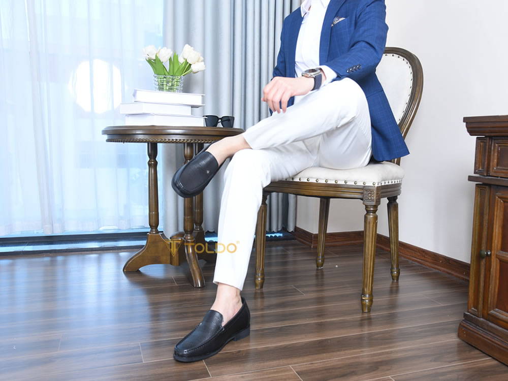 Giày nam cao  7cm đục lỗ thoáng khí