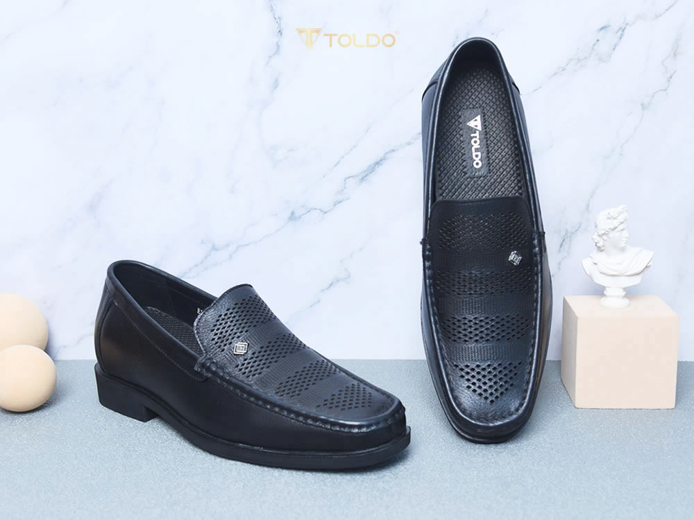 Giày nam cao  7cm đục lỗ thoáng khí