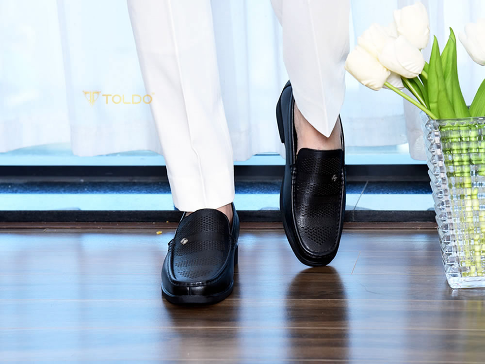 Giày nam cao  7cm đục lỗ thoáng khí