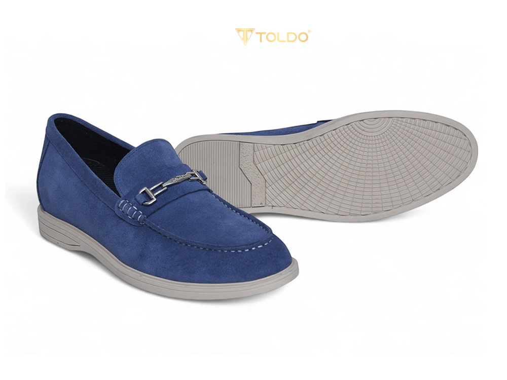 Giày cao nam 6cm màu xanh navy