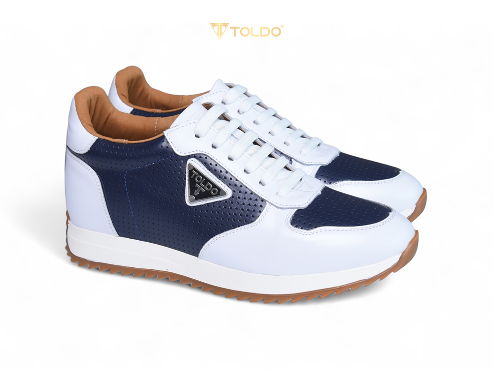 Giày tăng 8cm thể thao da thật