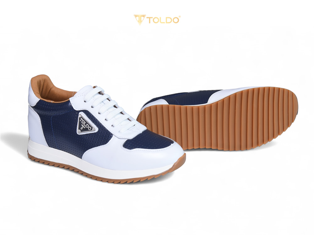 Giày tăng 8cm thể thao da thật