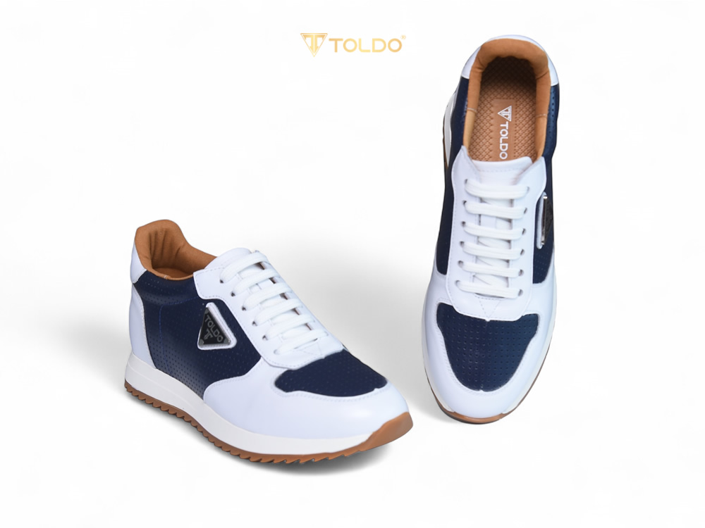 Giày tăng 8cm thể thao da thật