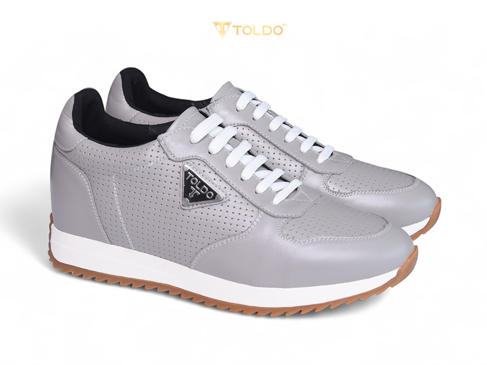 Giày cao 8cm thể thao da bò thật