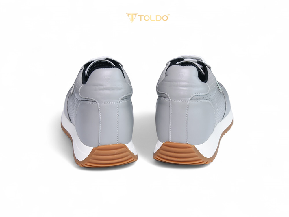 Giày cao 8cm thể thao da bò thật