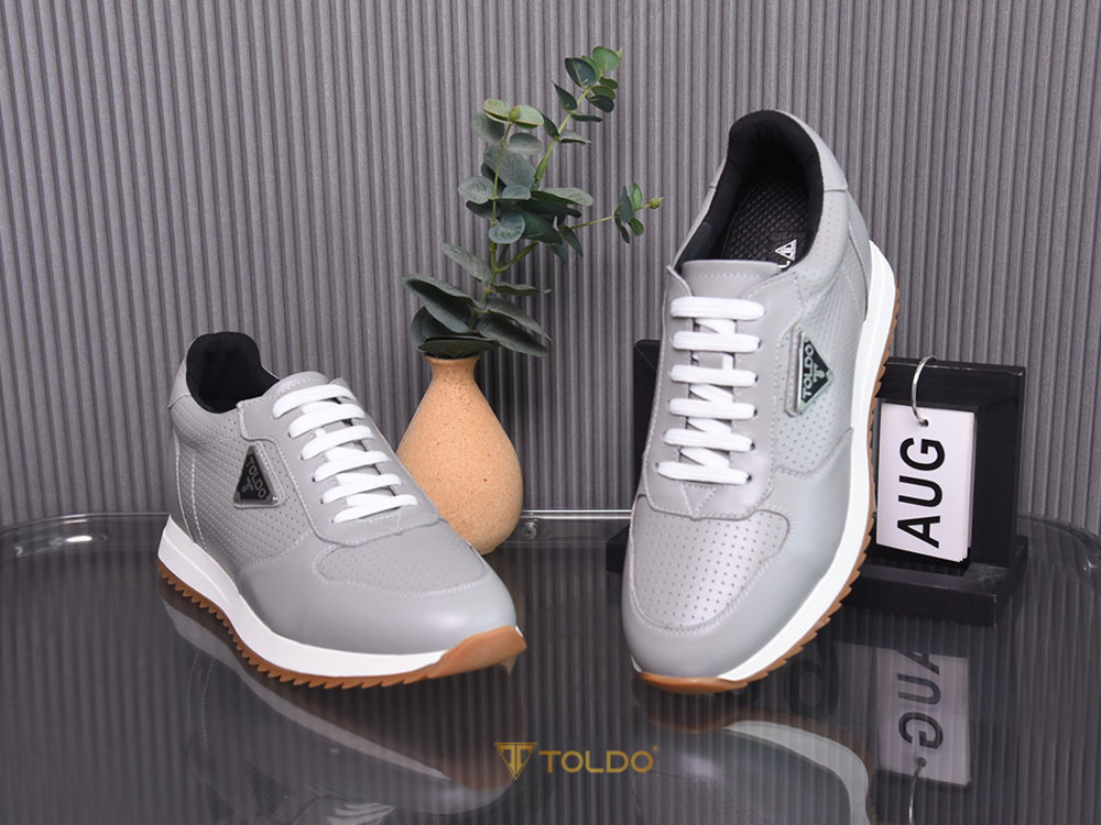 Giày cao 8cm thể thao da bò thật